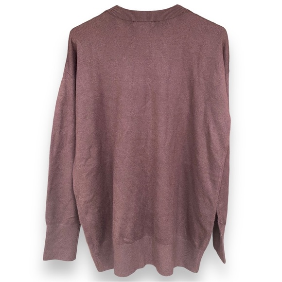 Isaac Mizrahi Tunic Length Soft Lounge Sweater Large - Picture 3 of 4